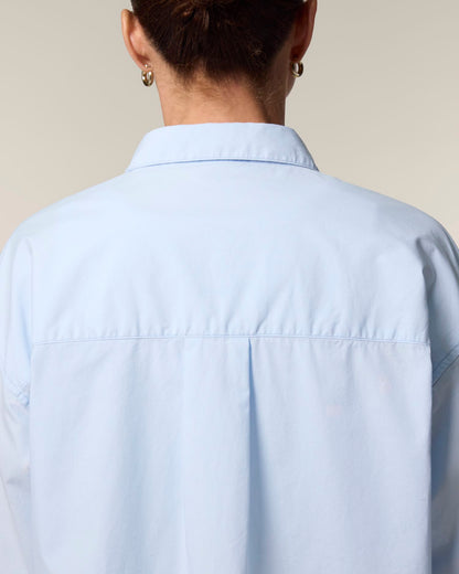 Stella Styler Shirt - Summer Blue - Vorderseite Detail