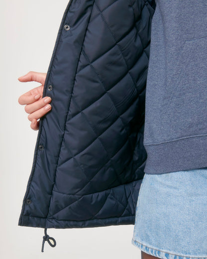 Padded Parker - French Navy - Vorderseite Detail
