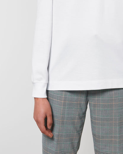 Prepster Long Sleeve - White - Vorderseite Detail