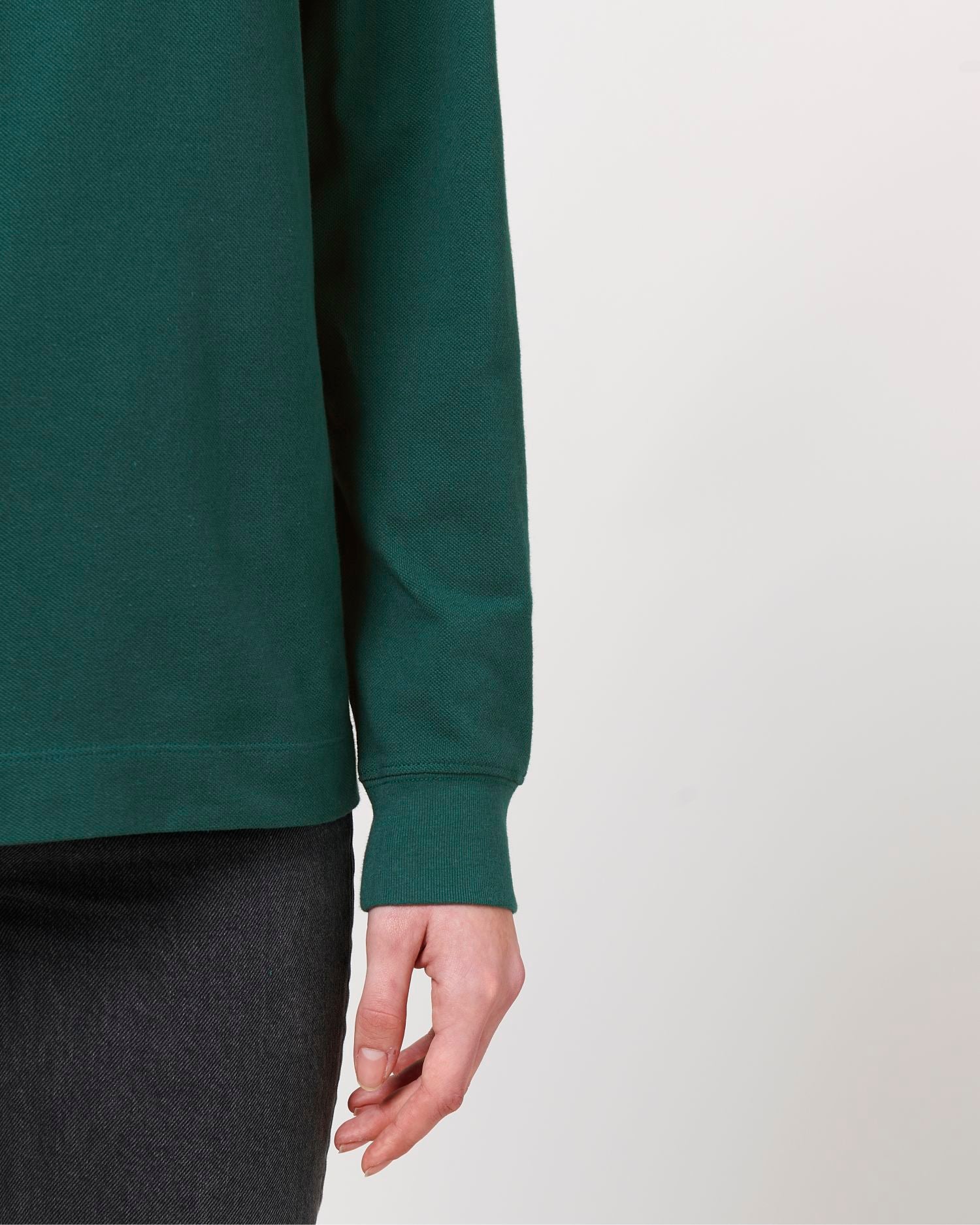 Prepster Long Sleeve - Glazed Green - Vorderseite Detail