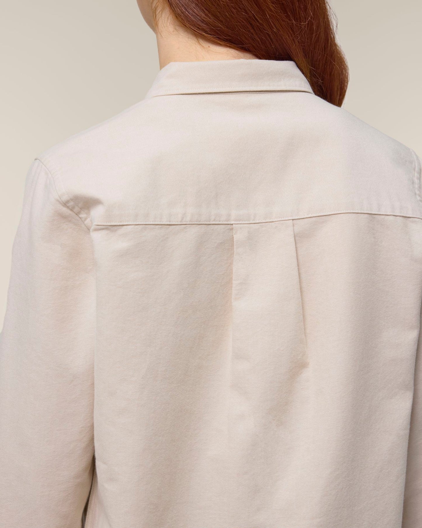 Stella Oxford Shirt - Beige Oxford - Vorderseite Detail