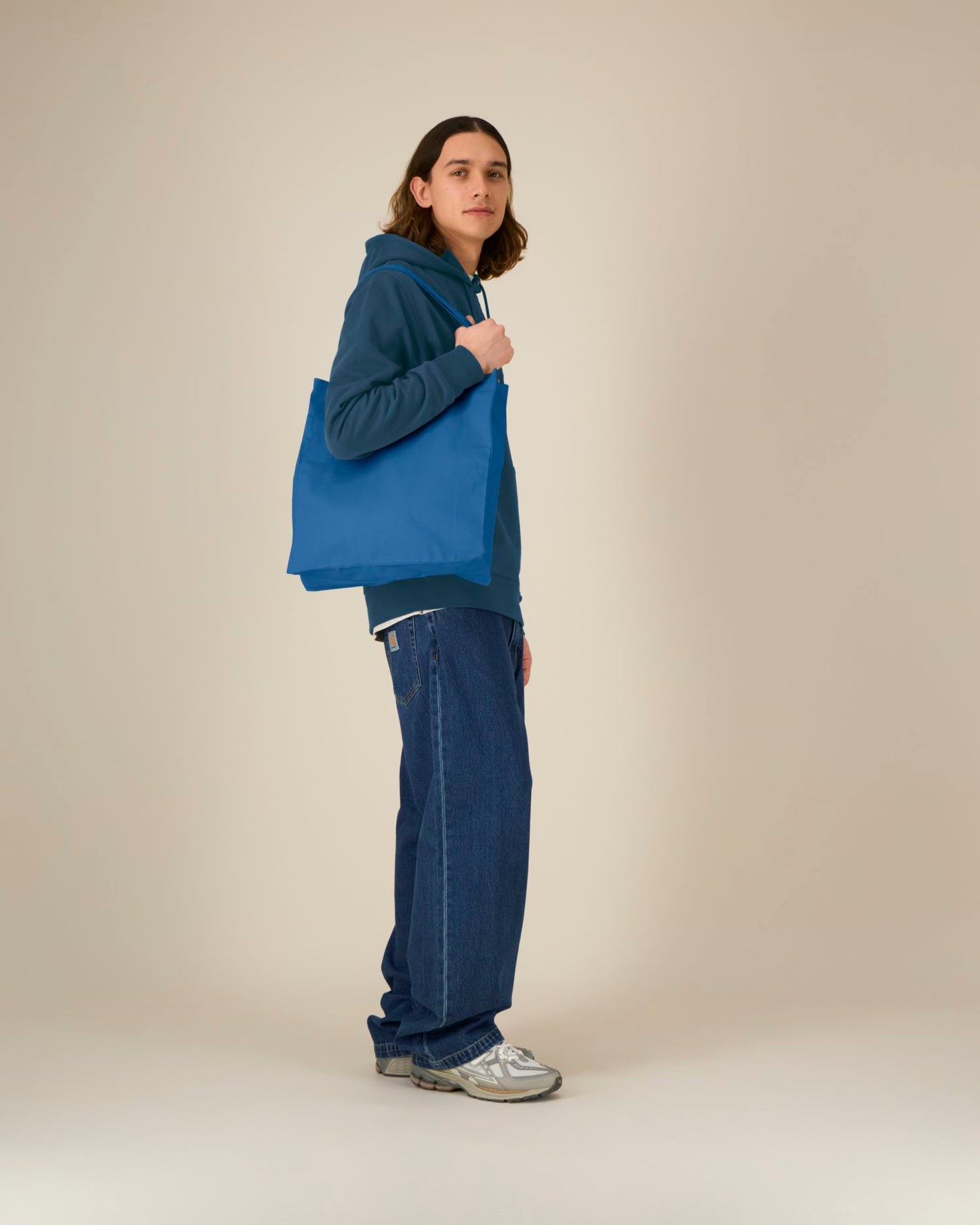 Mid Tote Bag - Mindful Blue - Vorderseite 