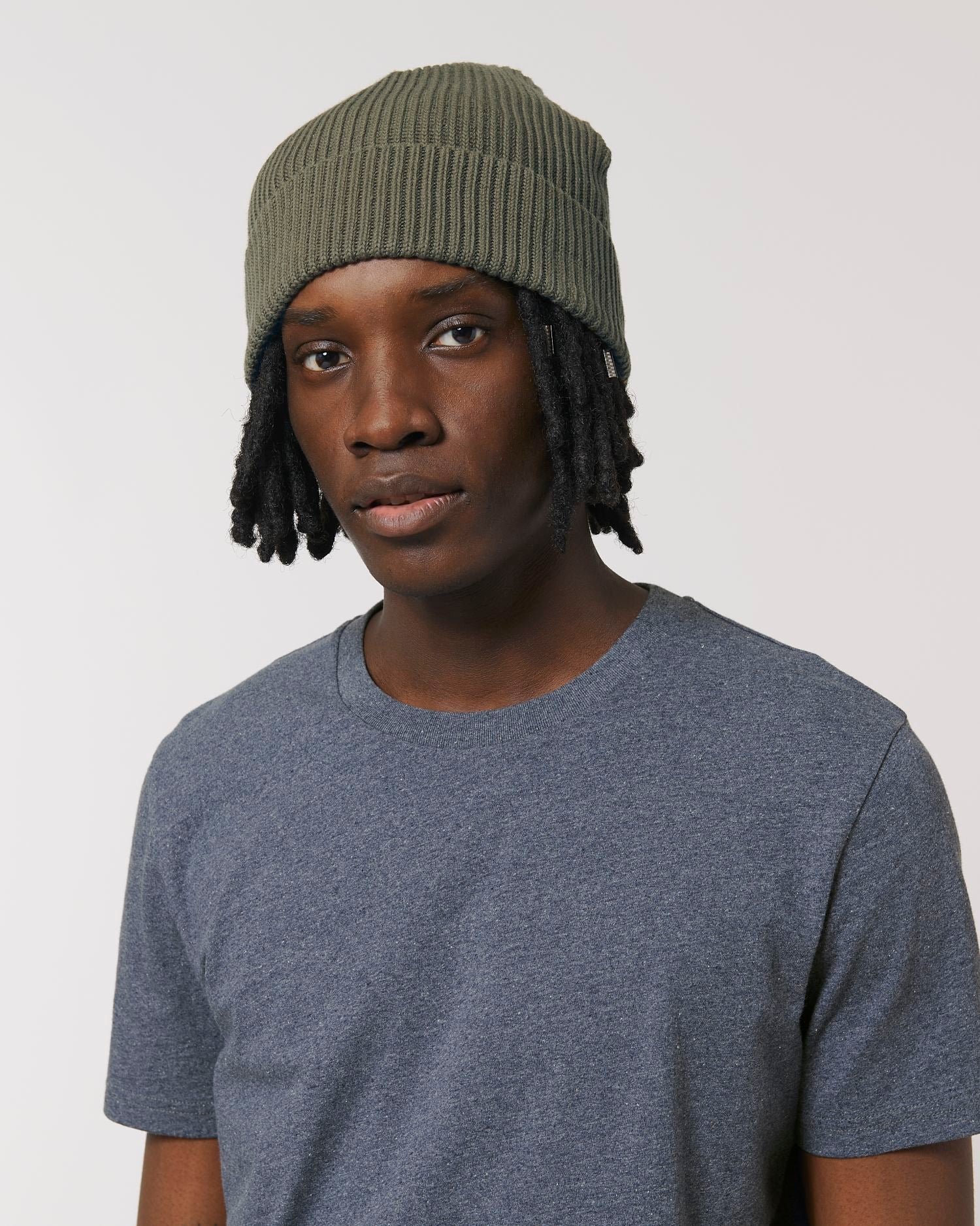 Fisherman Beanie - Khaki - Vorderseite 