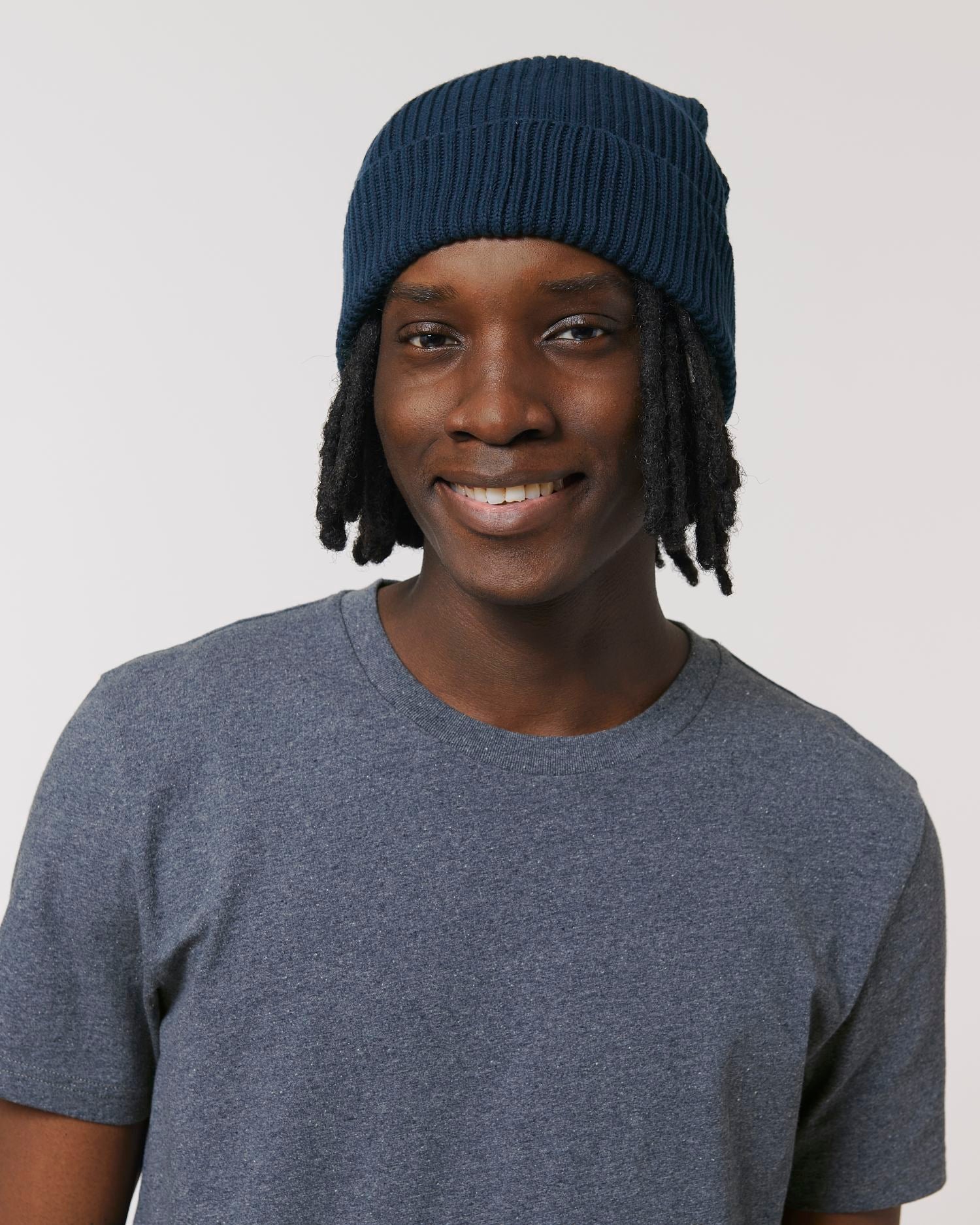 Fisherman Beanie - French Navy - Vorderseite 