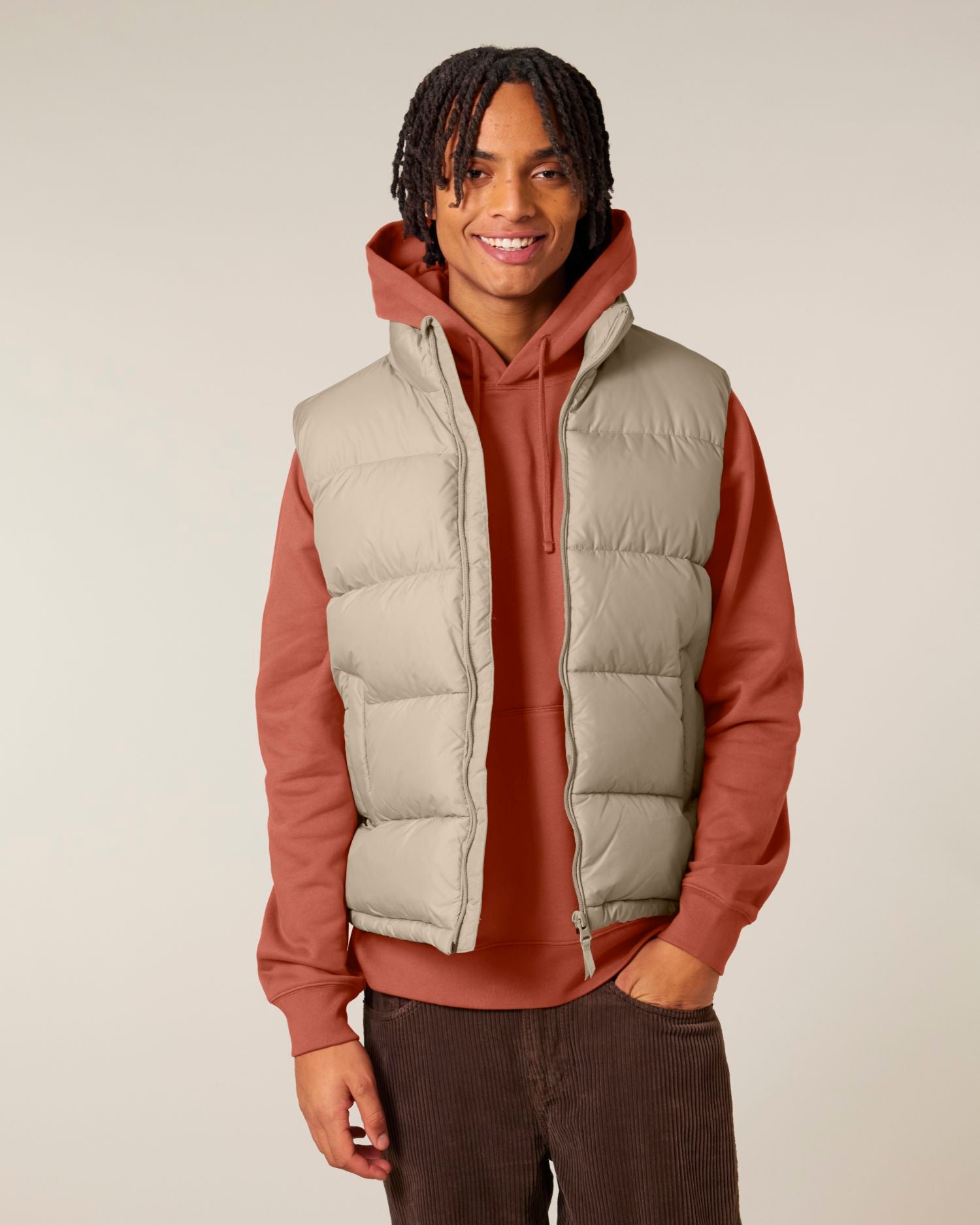Puffer Gilet - Desert Dust - Vorderseite 