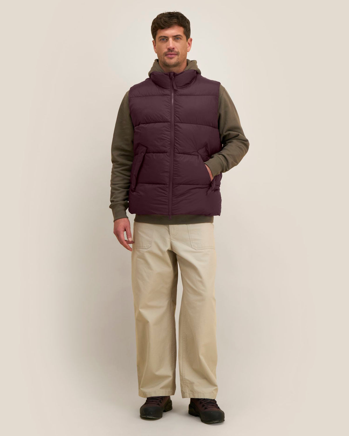 Puffer Gilet 2.0 - Red Brown - Vorderseite 