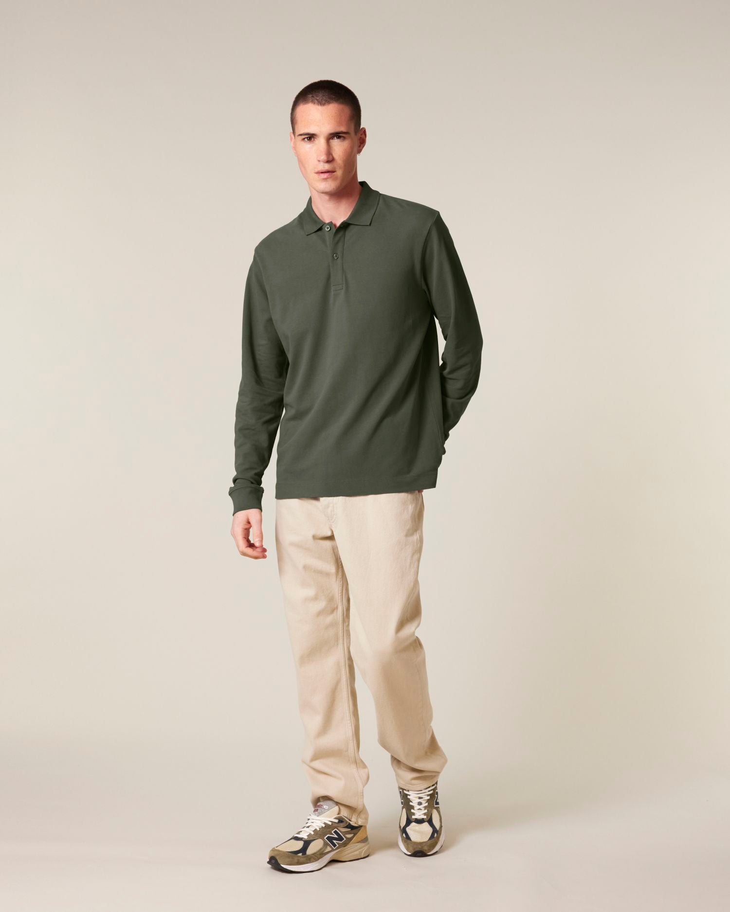 Prepster 2.0 Long Sleeve - Khaki - Vorderseite 