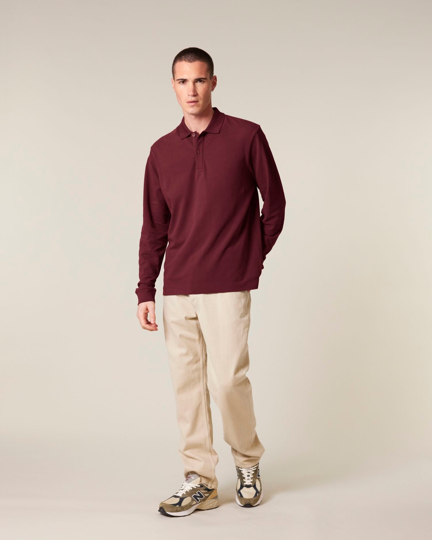 Prepster 2.0 Long Sleeve - Burgundy - Vorderseite 