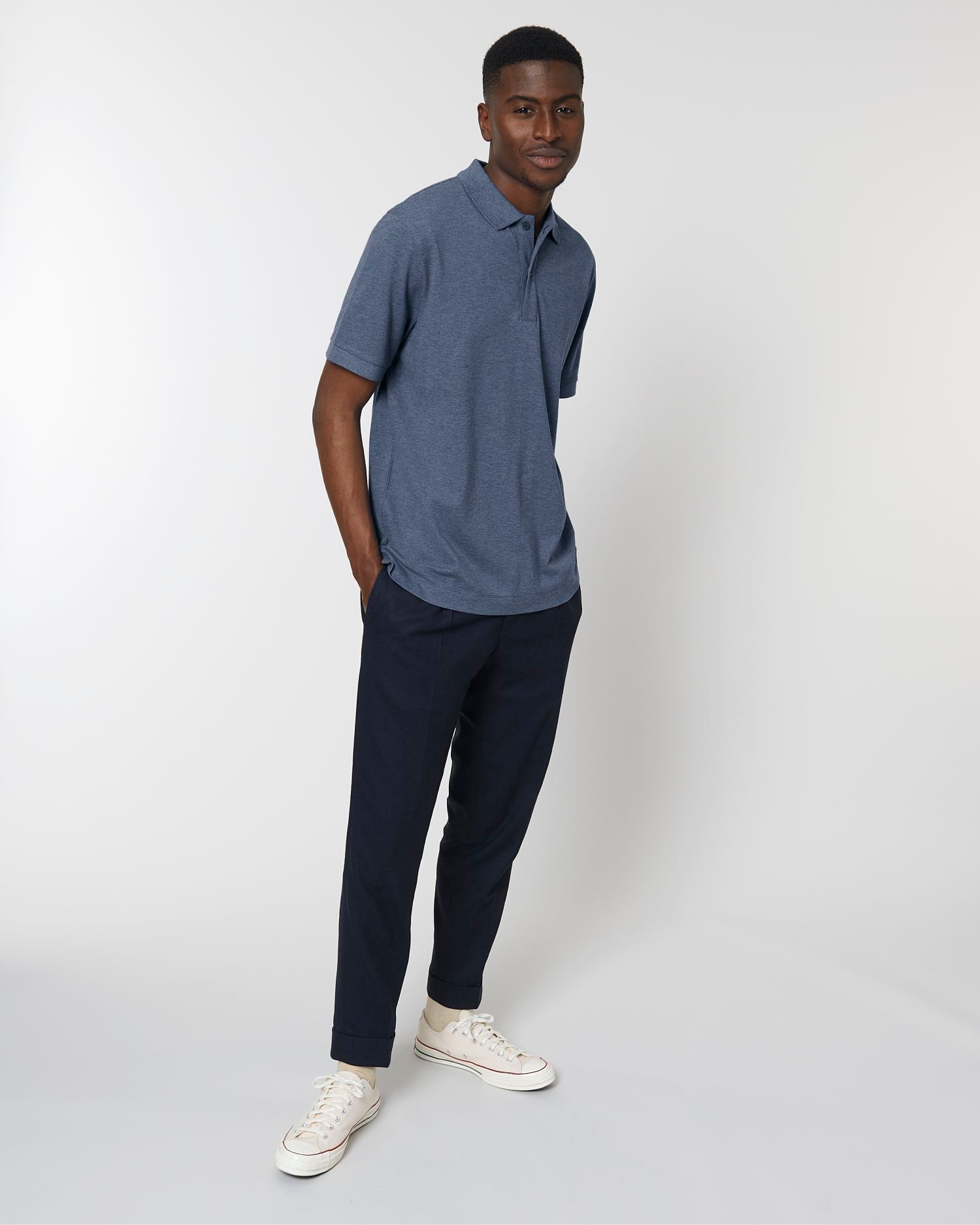 Prepster - Dark Heather Blue - Vorderseite 