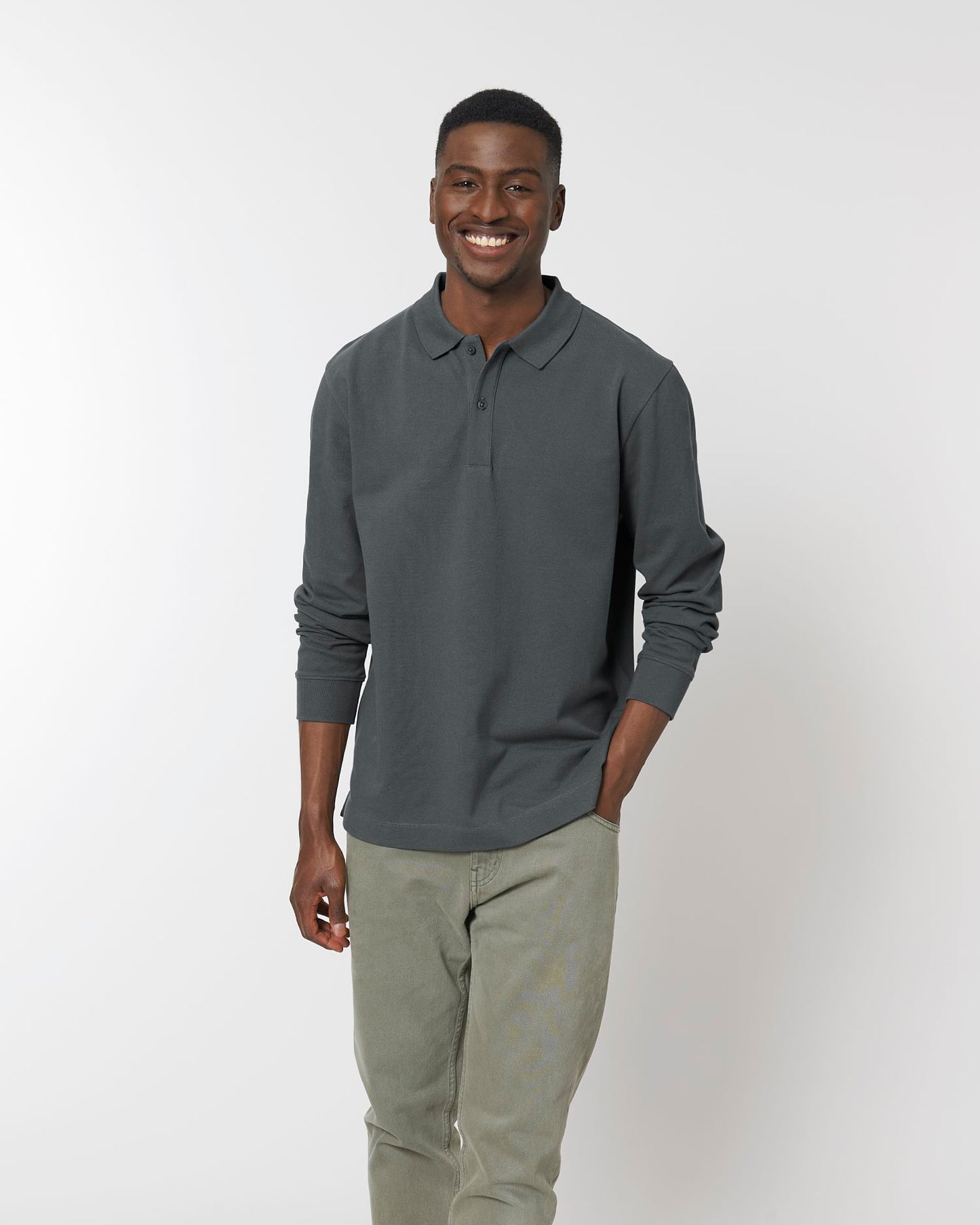 Prepster Long Sleeve - Anthracite - Vorderseite 