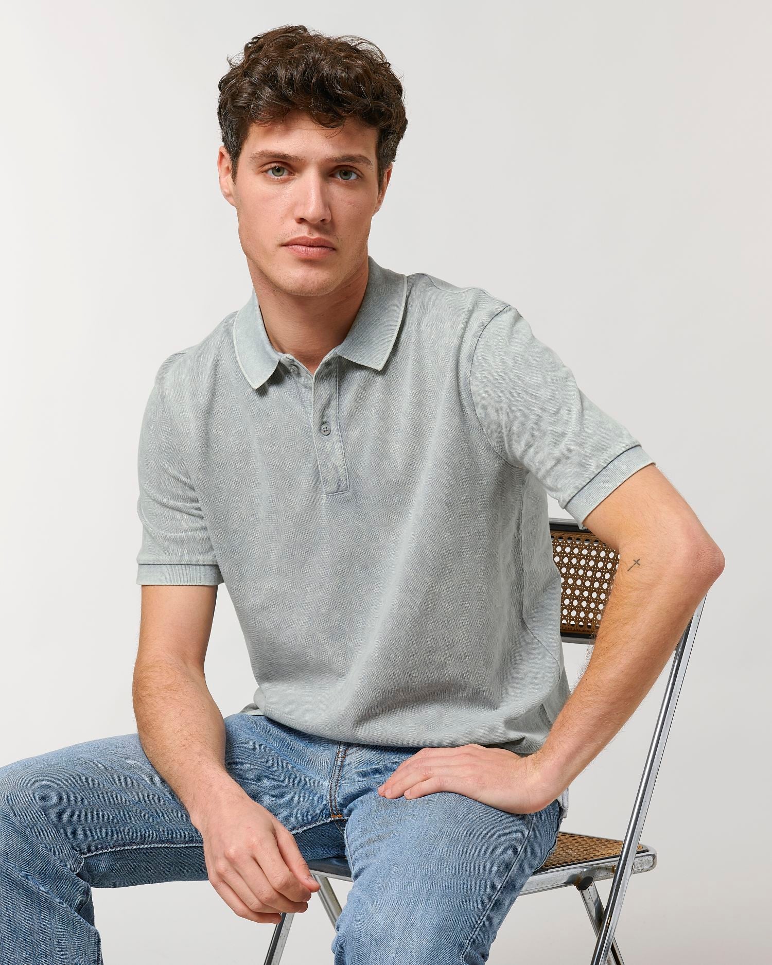 Prepster Vintage - G. Dyed Aged Light Grey - Vorderseite 