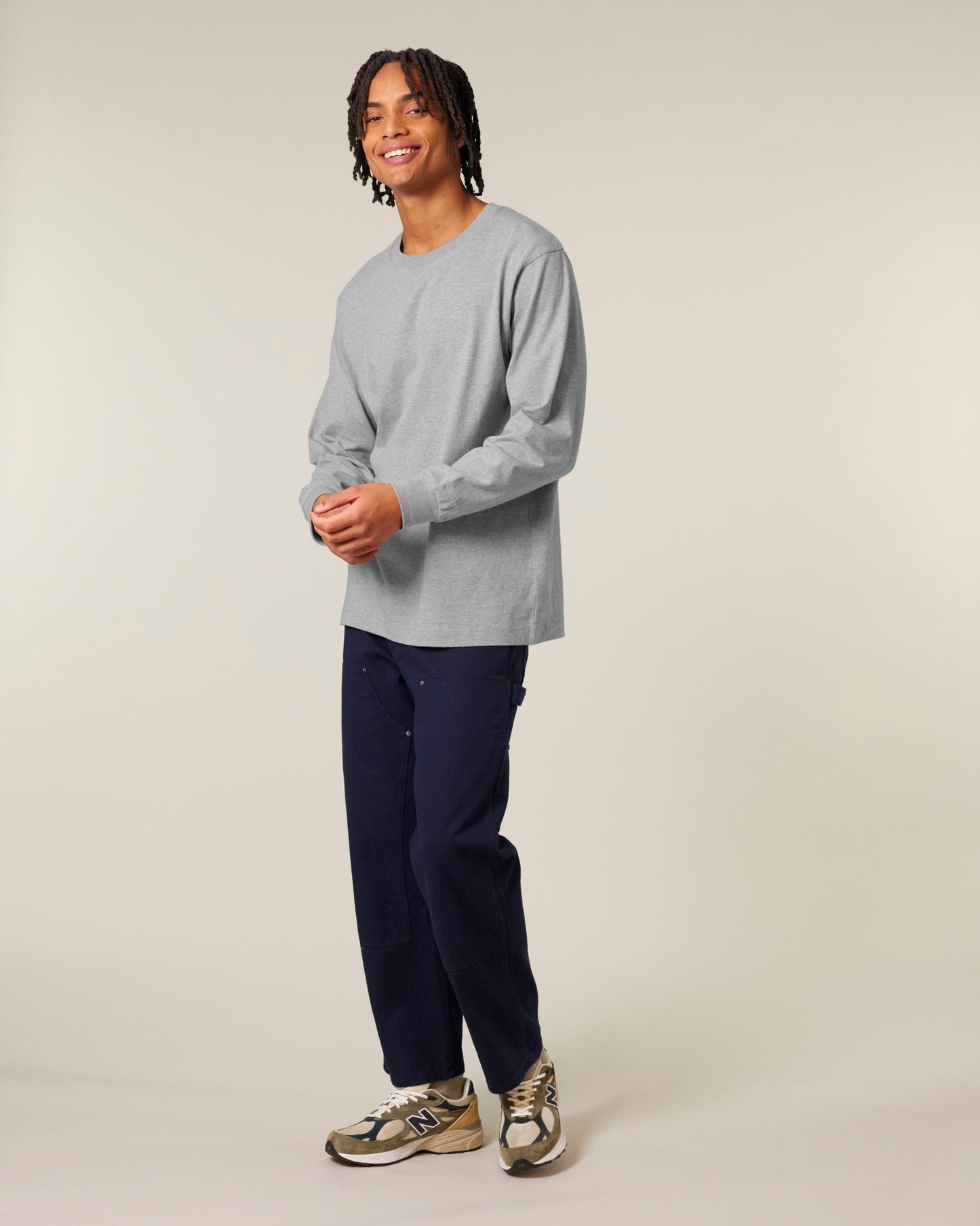 Freestyler Long Sleeve - Heather Grey - Vorderseite 