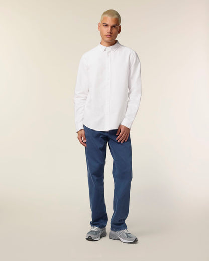 Stanley Oxford Shirt - White - Vorderseite 