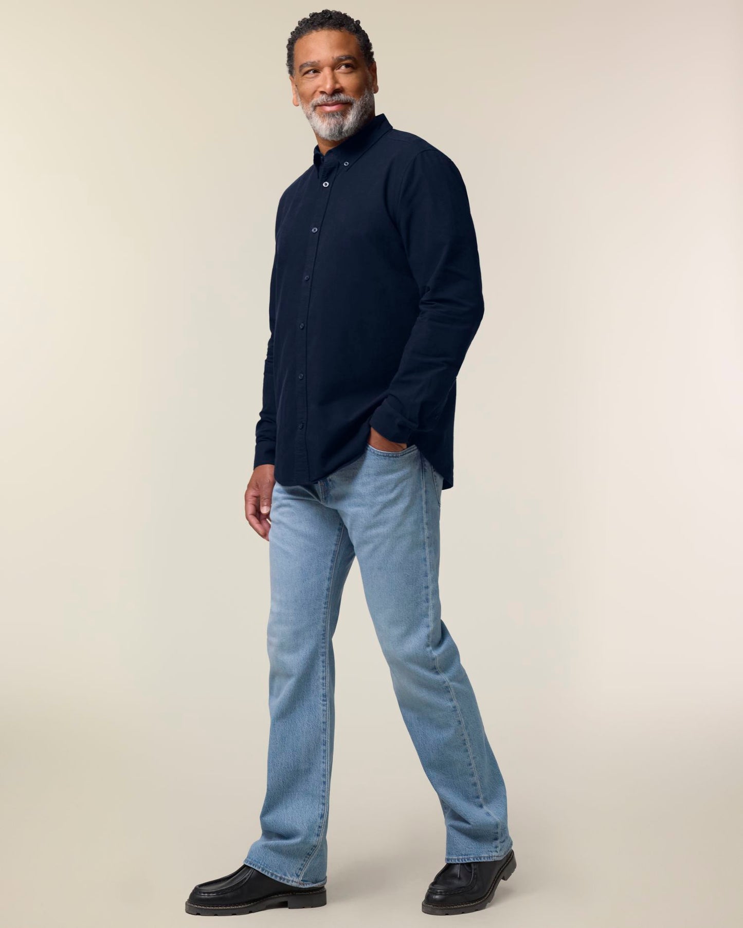 Stanley Oxford Shirt - French Navy - Vorderseite 
