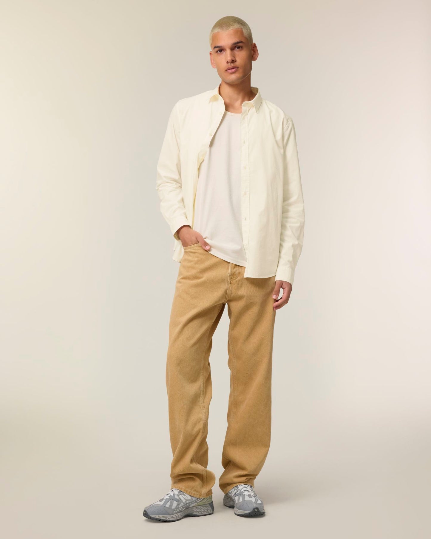 Stanley Styler Shirt - Cream - Vorderseite 