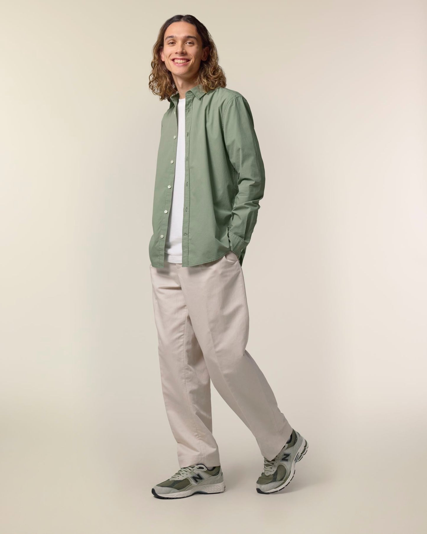 Stanley Styler Shirt - Soft Khaki - Vorderseite 