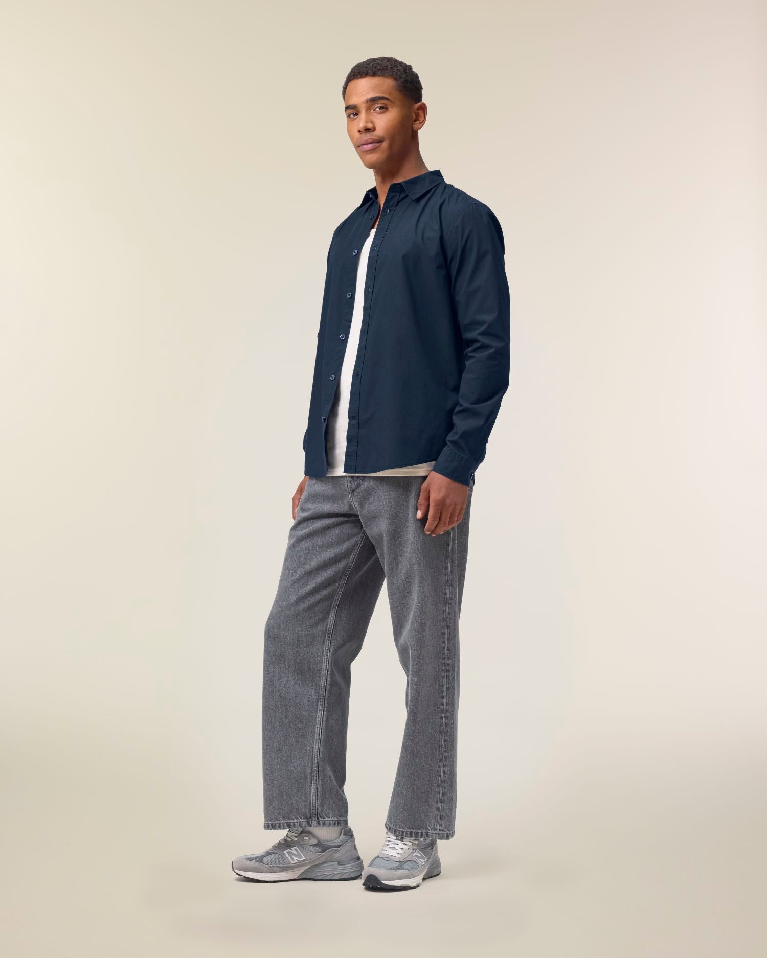 Stanley Styler Shirt - French Navy - Vorderseite 