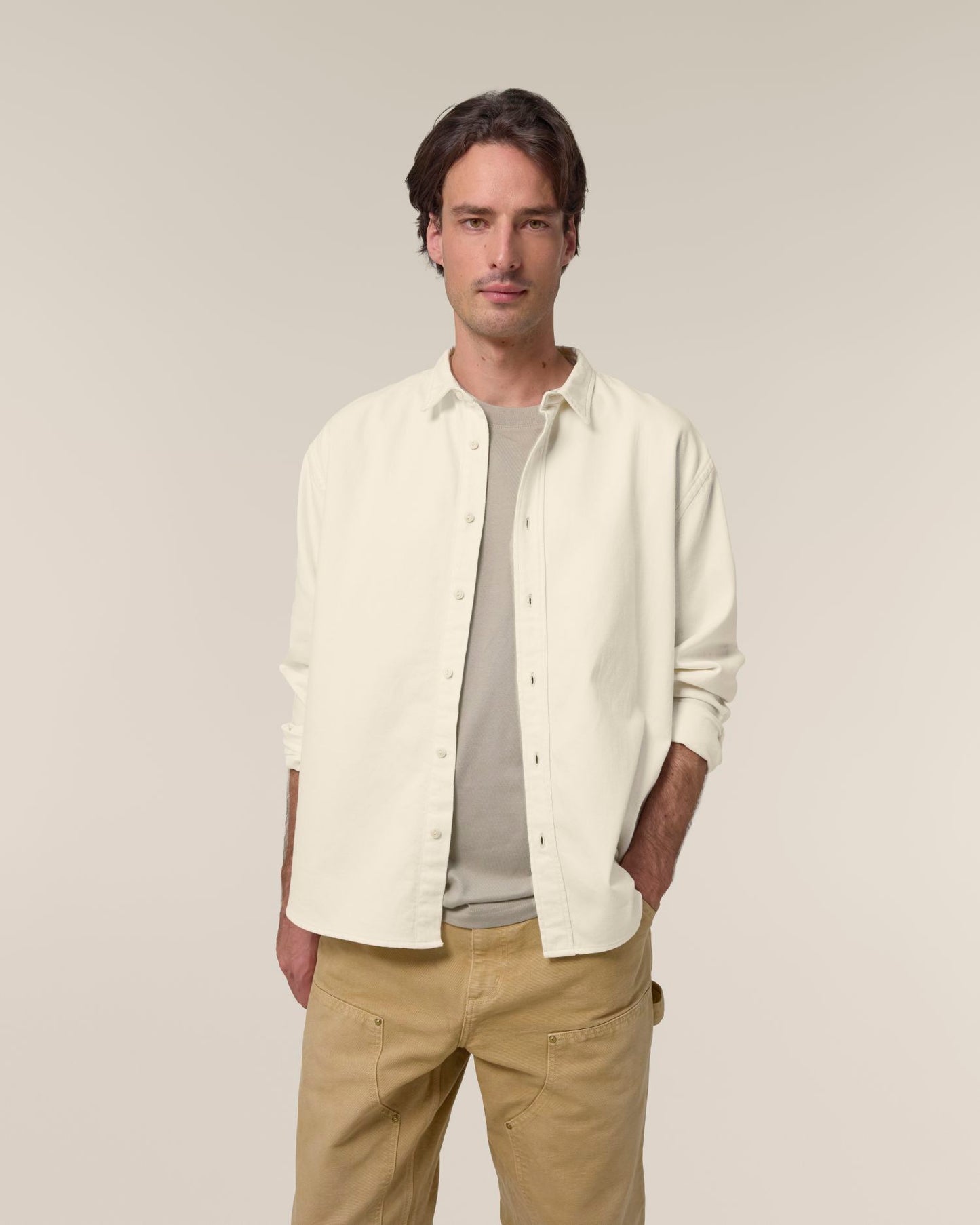 Worker Shirt - Natural Raw - Vorderseite 