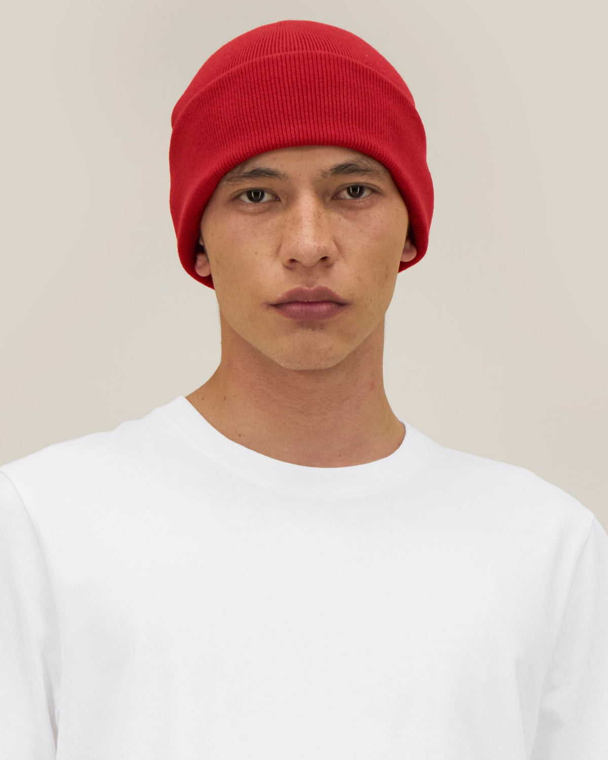 Rib Beanie 2.0 - Passionate Red - Vorderseite 