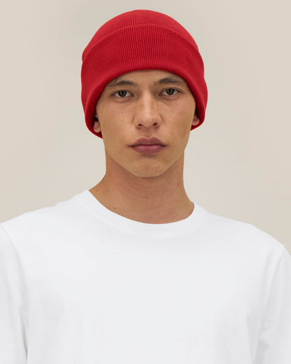 Rib Beanie 2.0 - Passionate Red - Vorderseite 