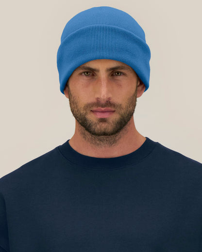 Rib Beanie 2.0 - Mindful Blue - Vorderseite 