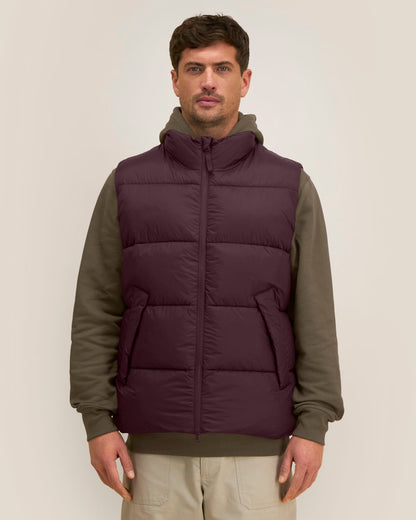 Puffer Gilet 2.0 - Red Brown - Vorderseite 