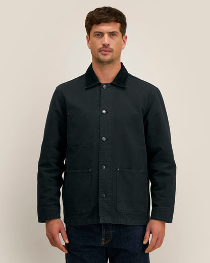 Chore Jacket - G. Dyed Black - Vorderseite 