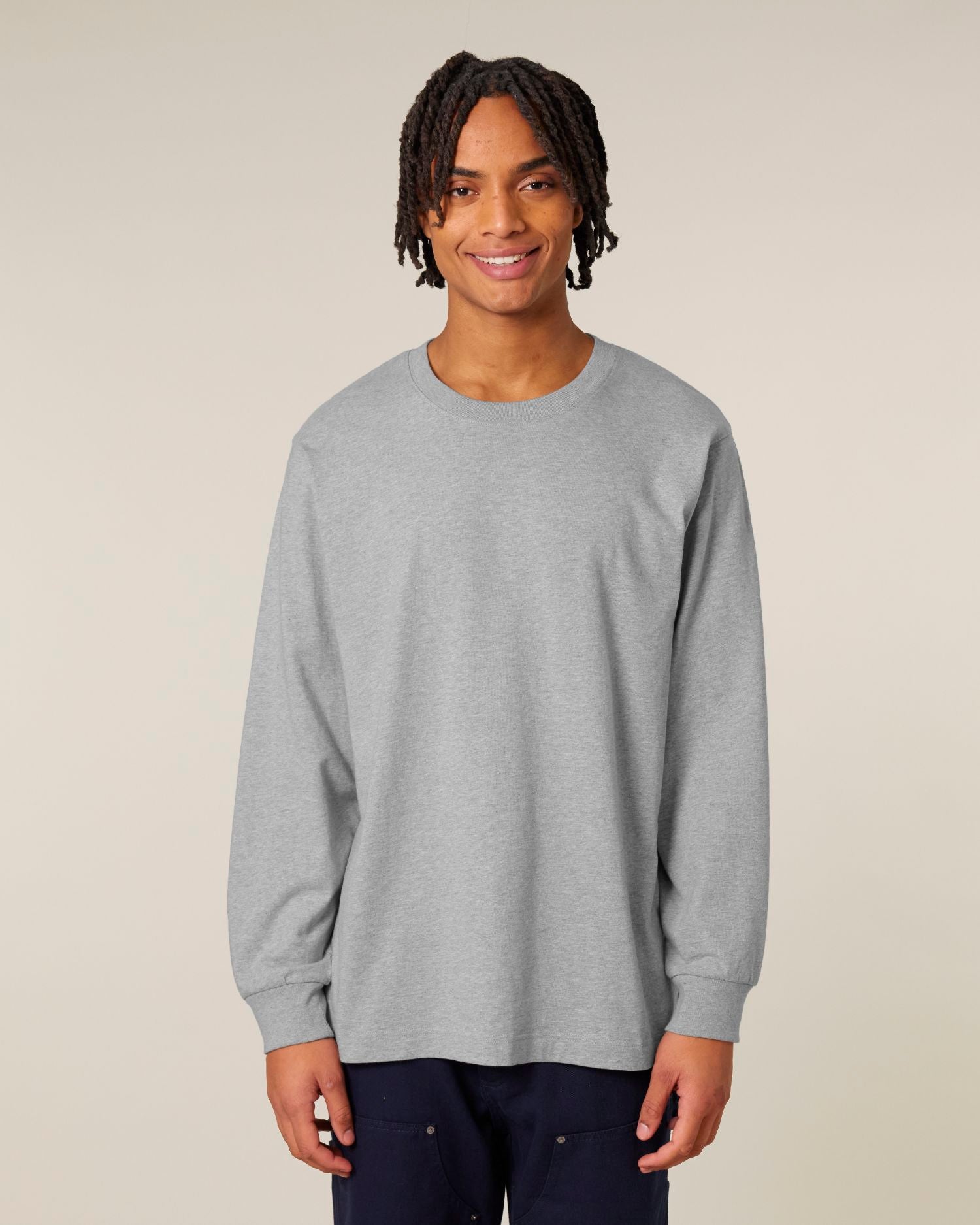 Freestyler Long Sleeve - Heather Grey - Vorderseite 