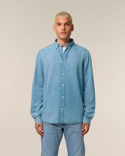 Stanley Denim Shirt - Light Wash - Vorderseite 