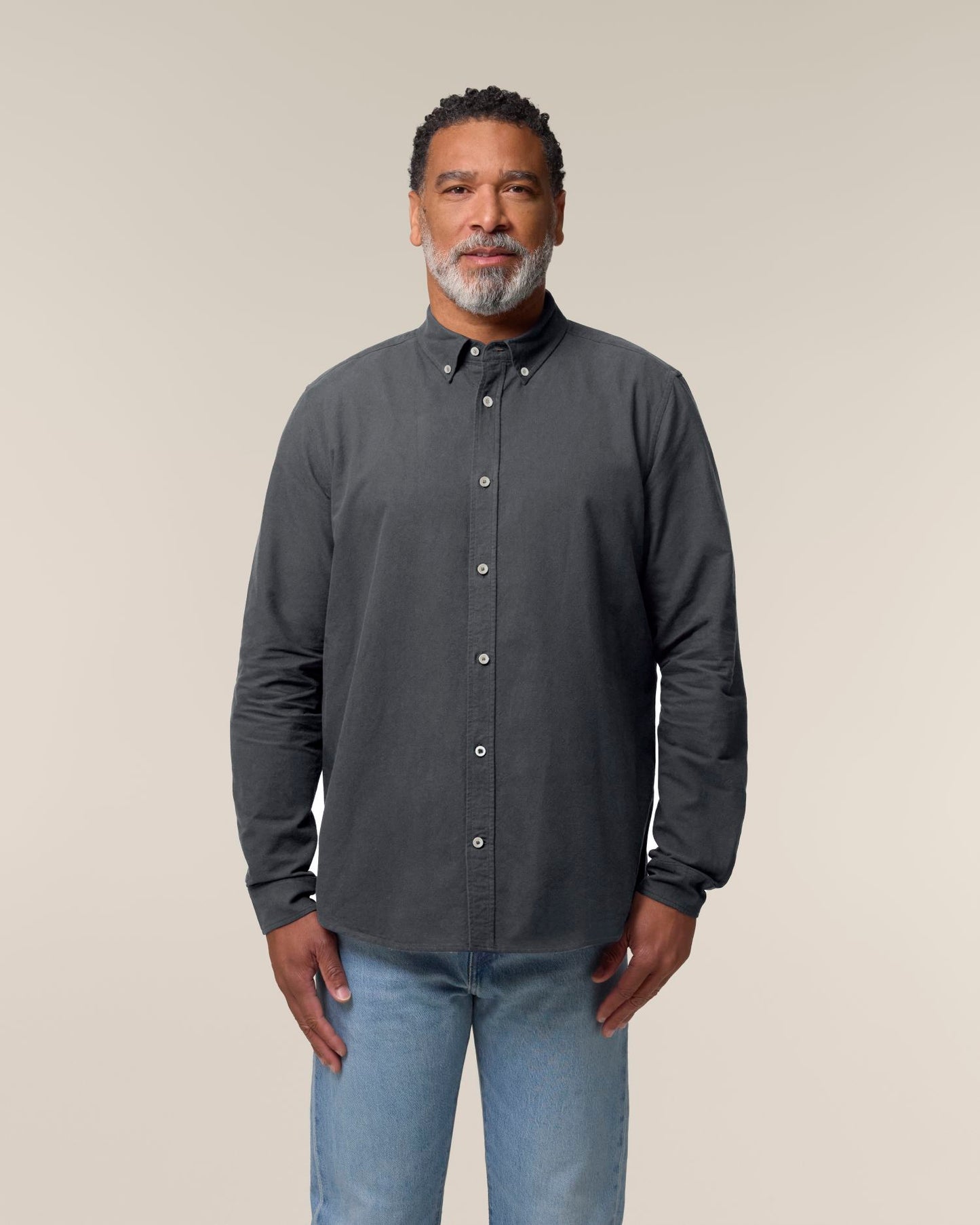 Stanley Oxford Shirt - Anthracite - Vorderseite 