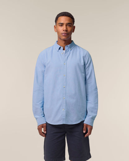 Stanley Oxford Shirt - Blue Oxford - Vorderseite 