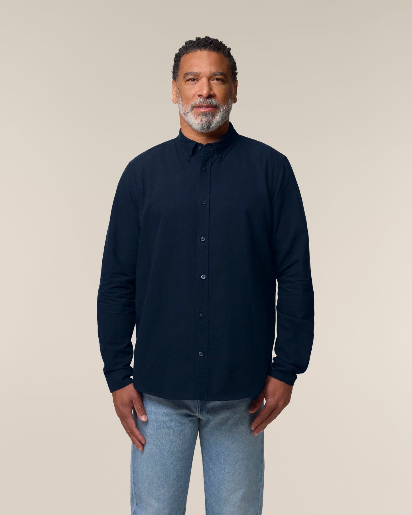 Stanley Oxford Shirt - French Navy - Vorderseite 