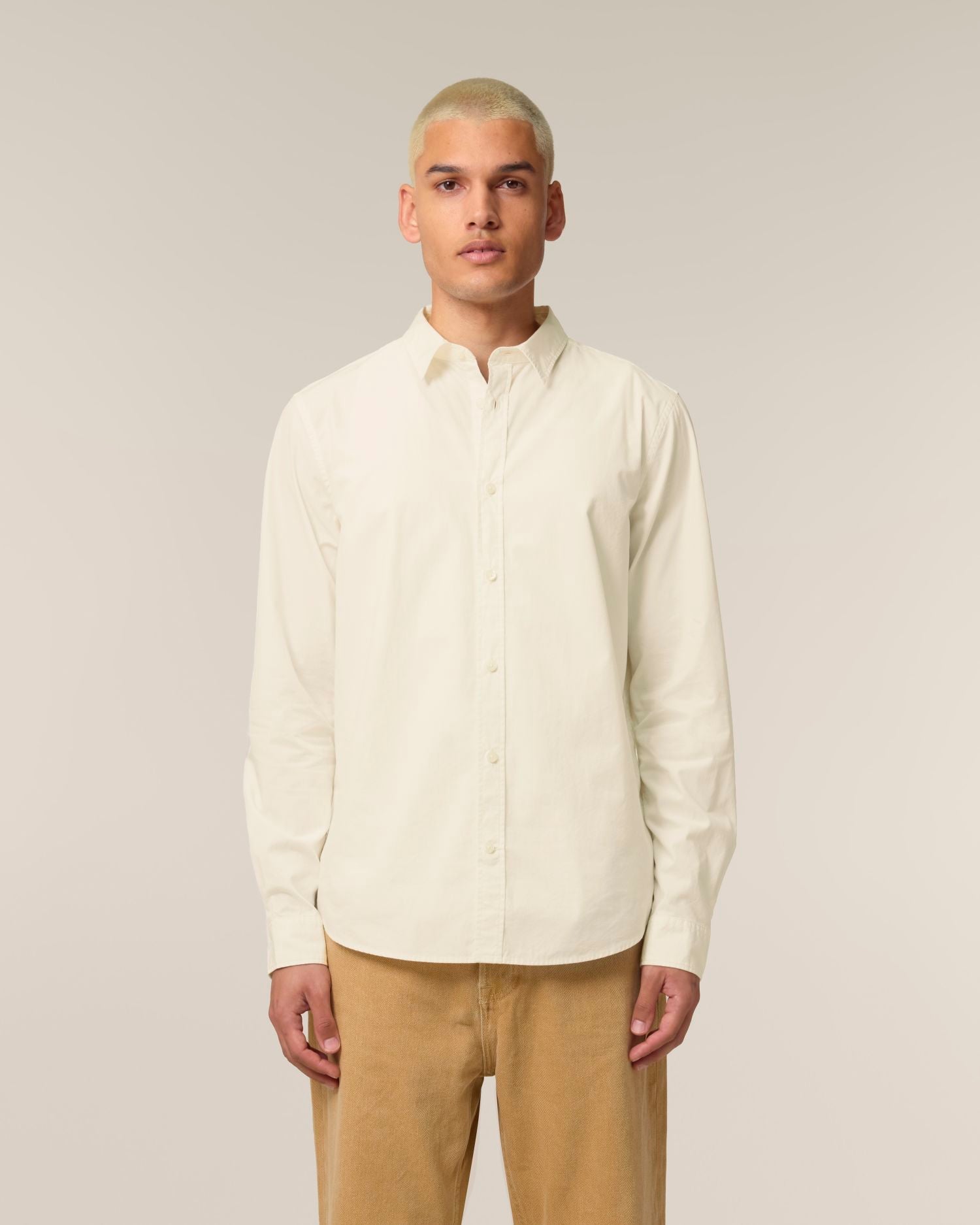 Stanley Styler Shirt - Cream - Vorderseite 