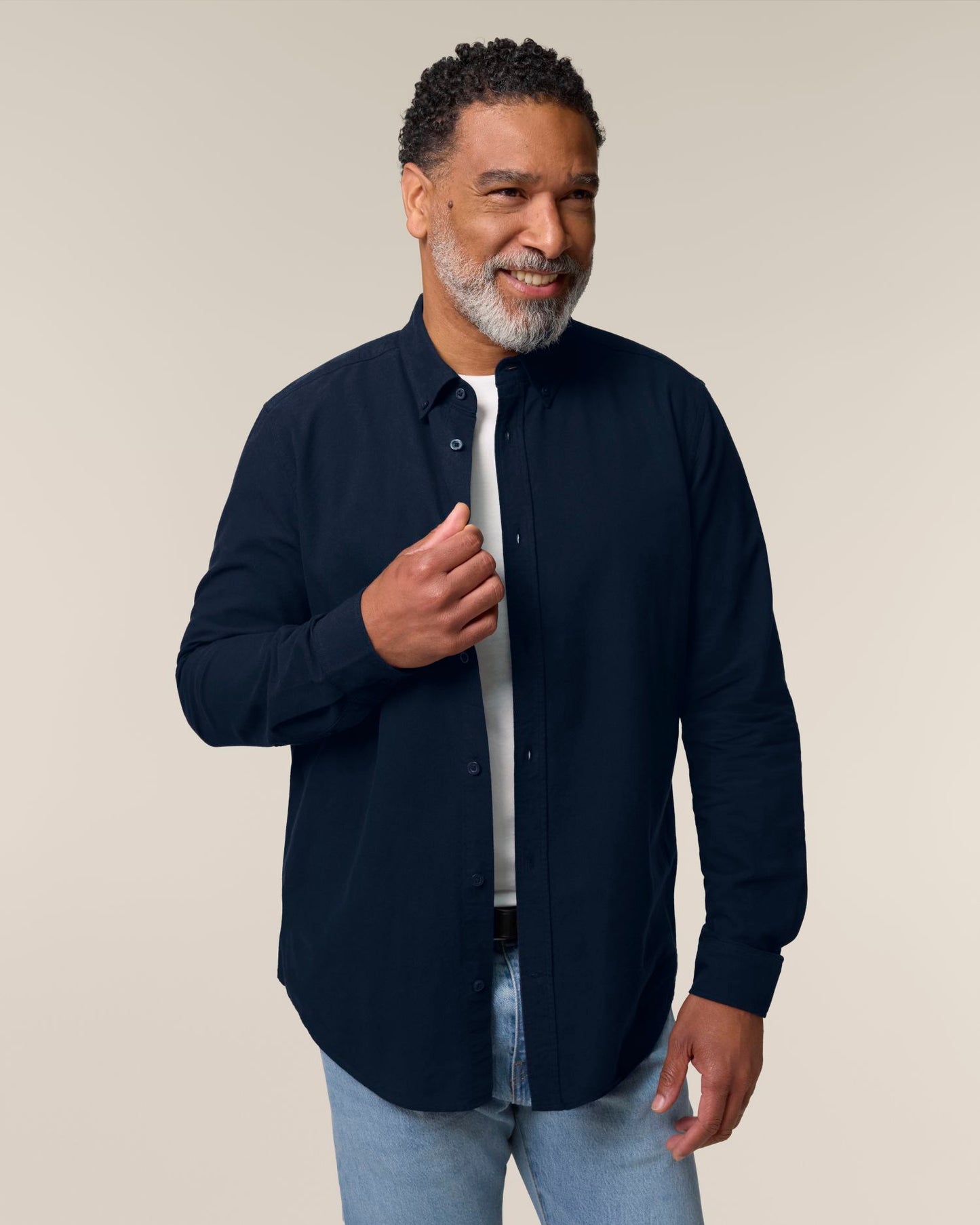 Stanley Oxford Shirt - French Navy - Vorderseite 
