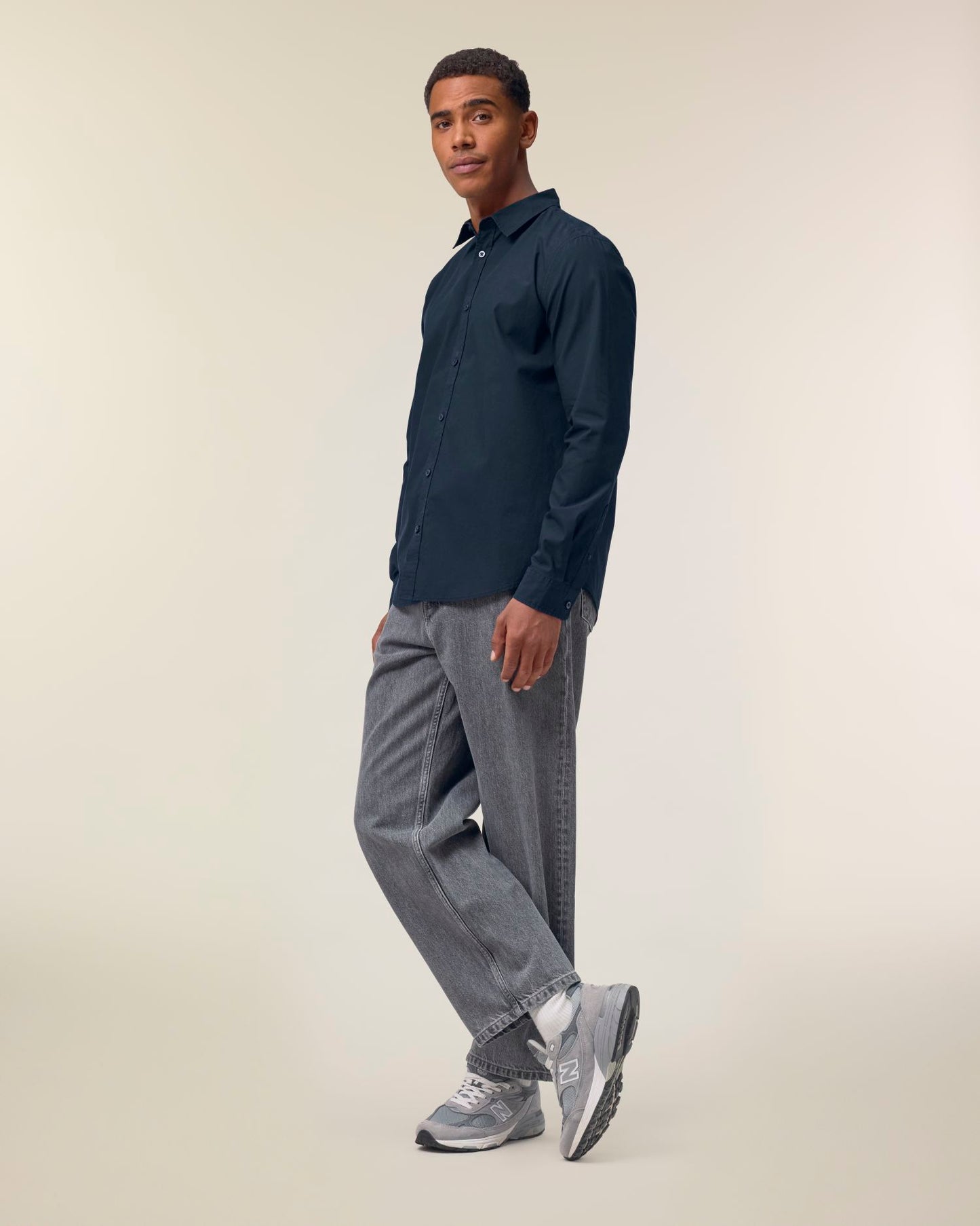 Stanley Styler Shirt - French Navy - Vorderseite 