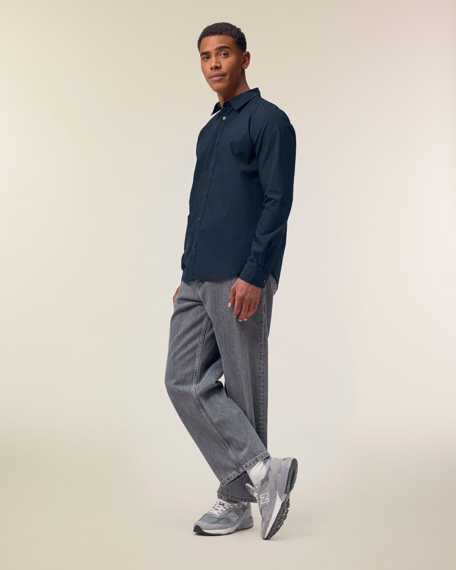 Stanley Styler Shirt - French Navy - Vorderseite 
