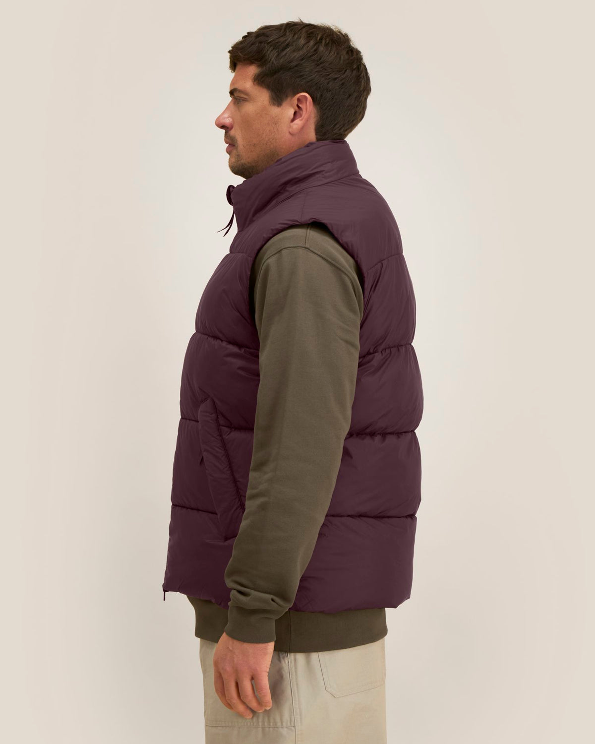 Puffer Gilet 2.0 - Red Brown - Vorderseite 