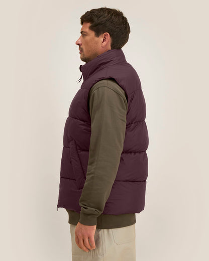 Puffer Gilet 2.0 - Red Brown - Vorderseite 