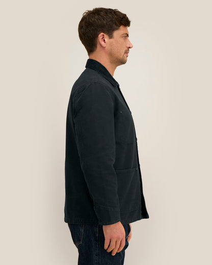 Chore Jacket - G. Dyed Black - Vorderseite 