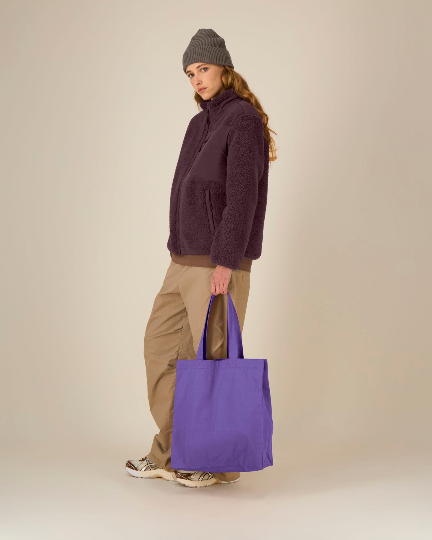 Mid Tote Bag - Purple Love - Vorderseite 