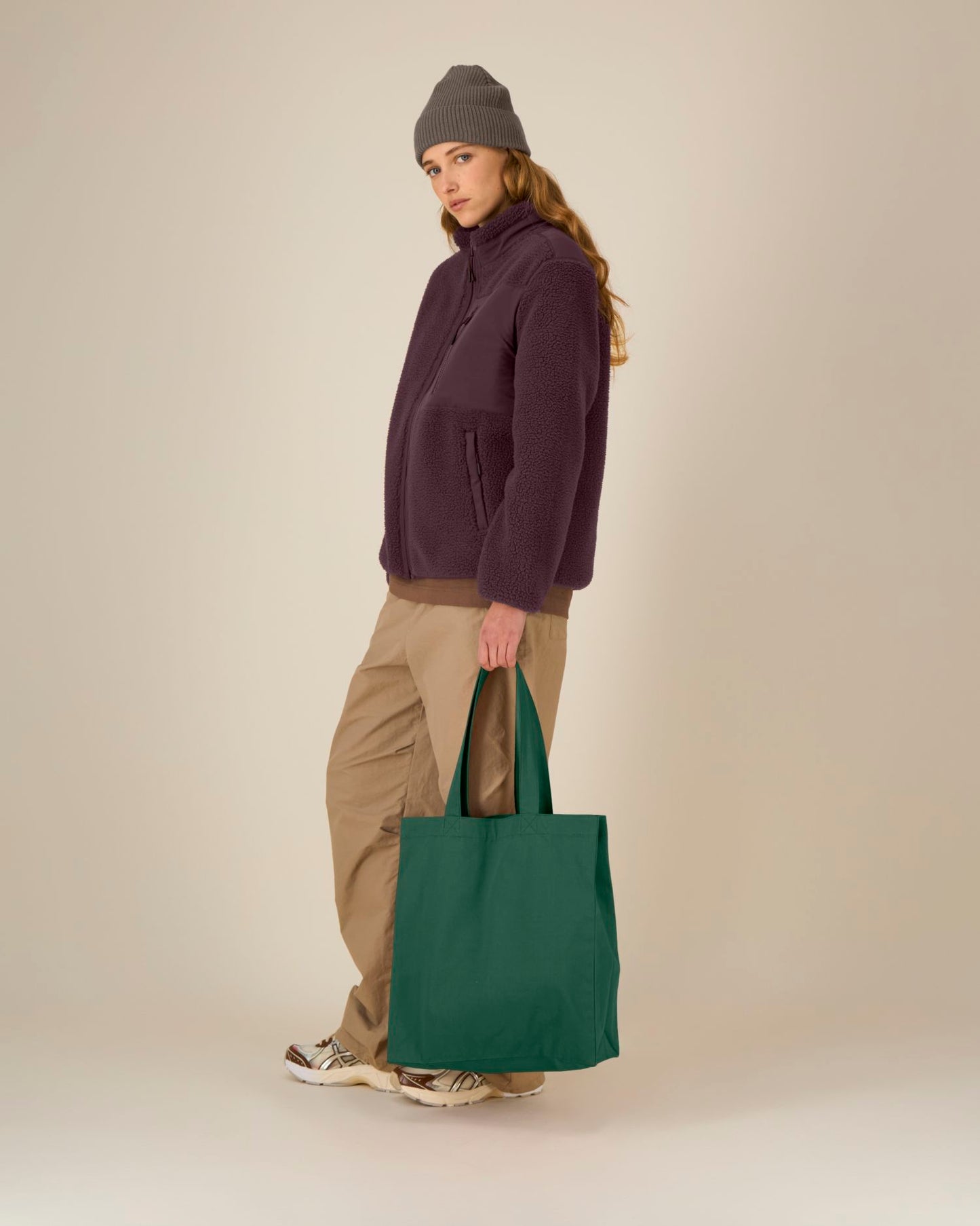 Mid Tote Bag - Bottle Green - Vorderseite 
