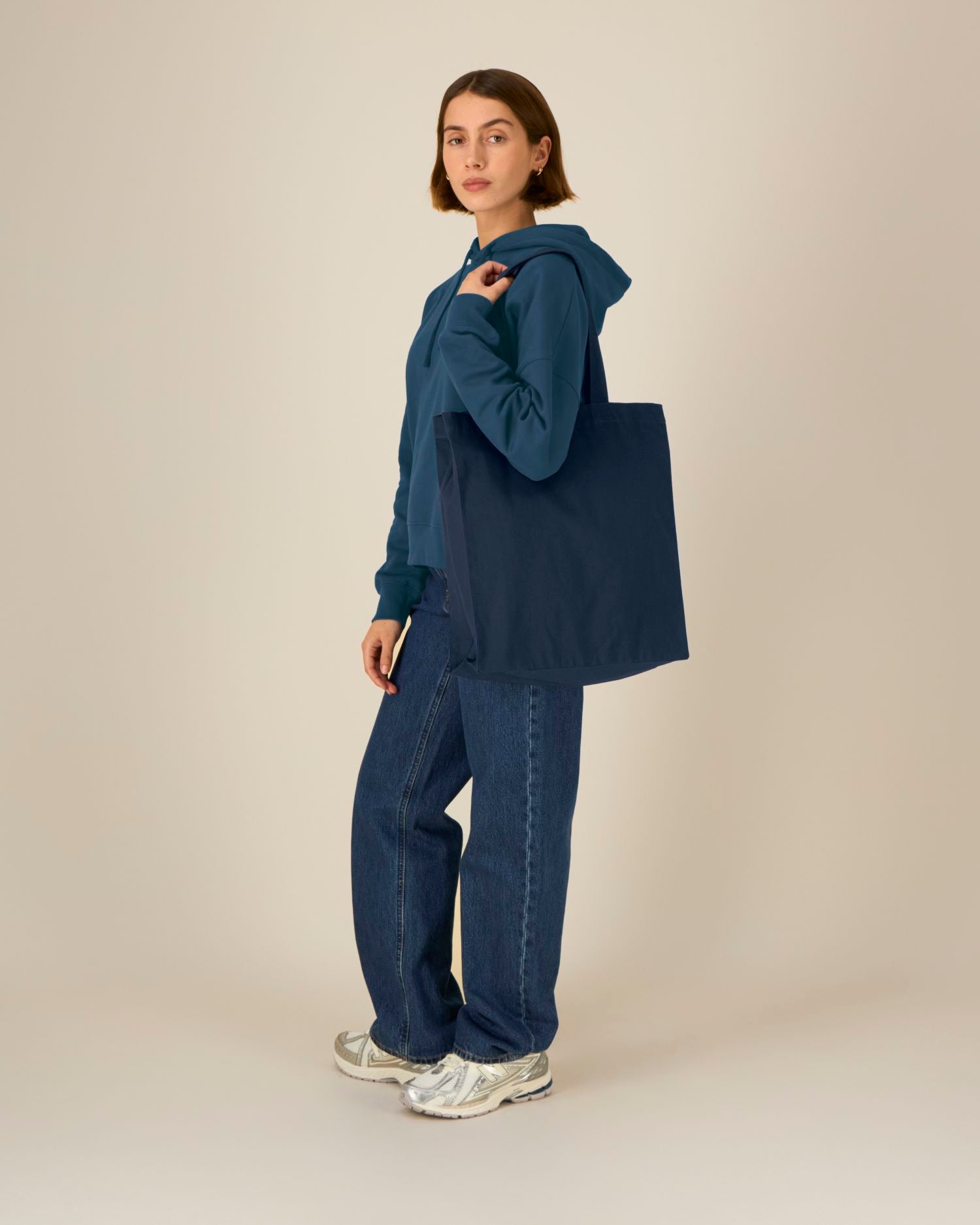 Mid Tote Bag - French Navy - Vorderseite 