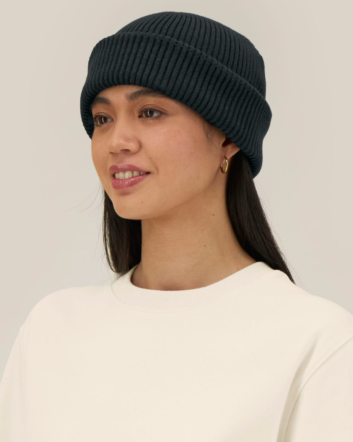 Fisherman Beanie 2.0 - Black - Vorderseite 