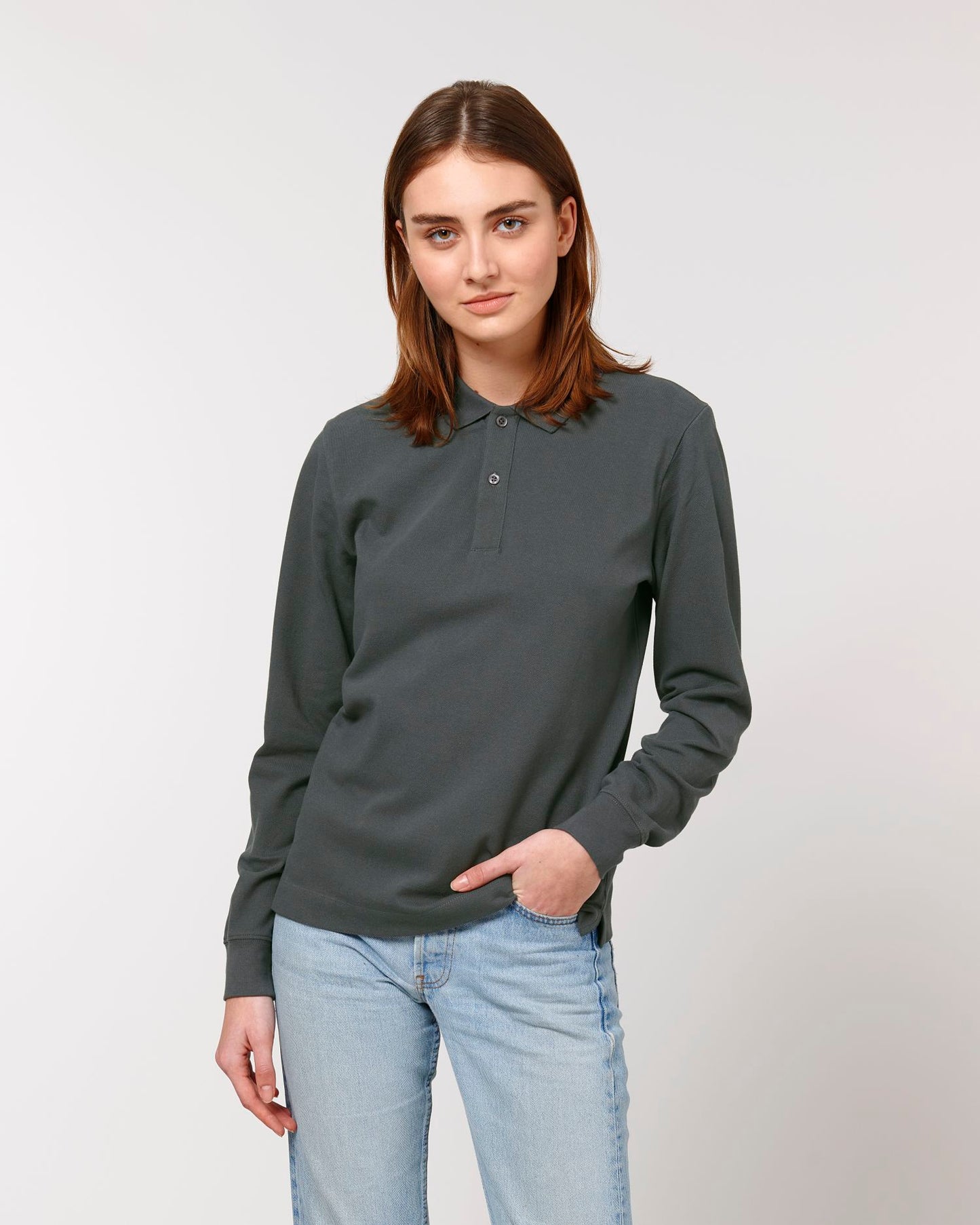 Prepster Long Sleeve - Anthracite - Vorderseite 