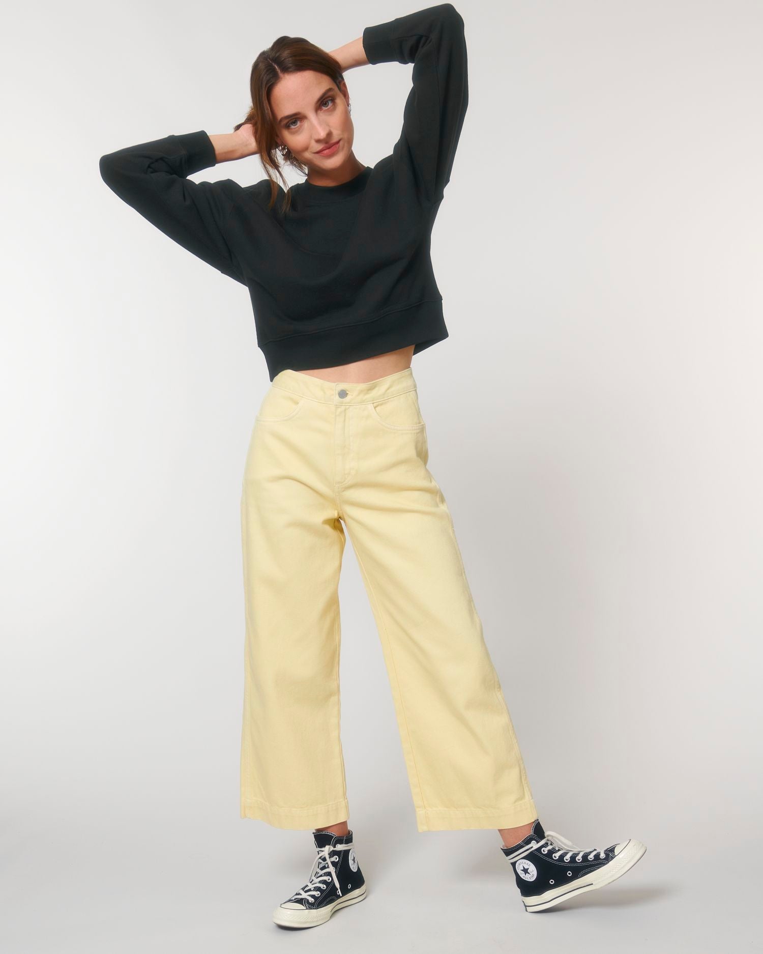 Stella Cropster Wave Terry - Black - Vorderseite 