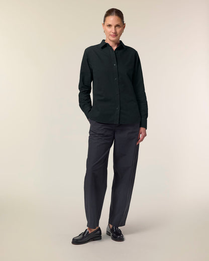 Stella Oxford Shirt - Black - Vorderseite 