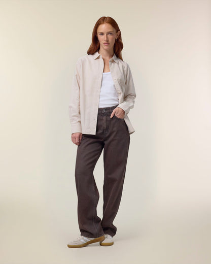 Stella Oxford Shirt - Beige Oxford - Vorderseite 