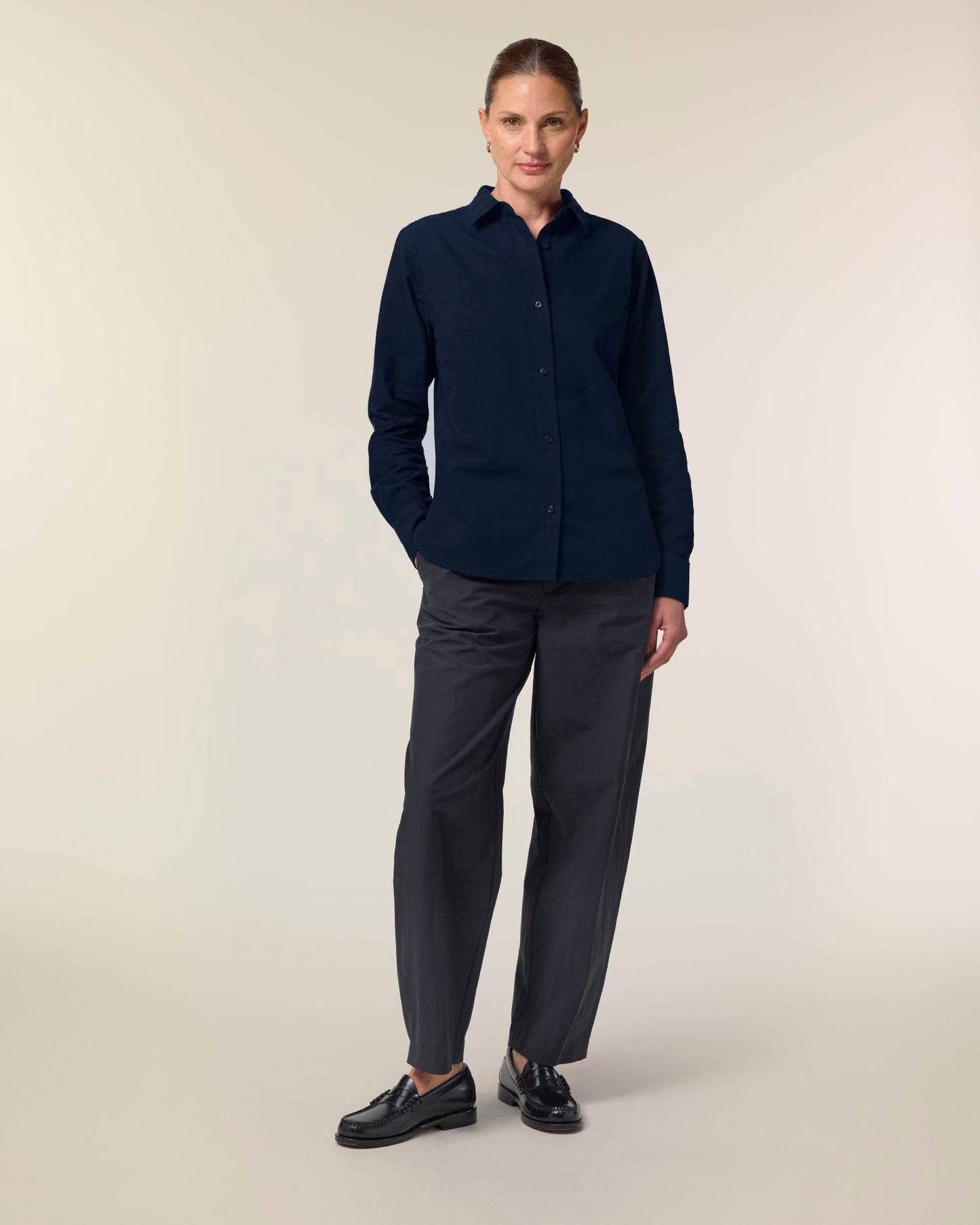 Stella Oxford Shirt - French Navy - Vorderseite 