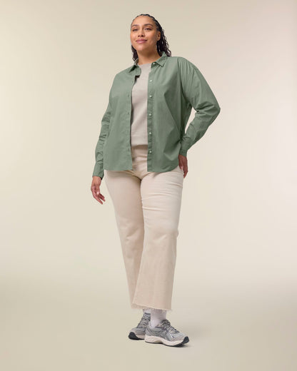 Stella Styler Shirt - Soft Khaki - Vorderseite 
