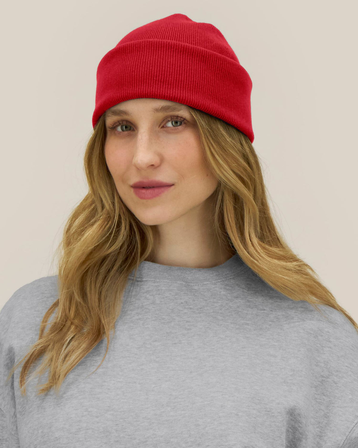 Rib Beanie 2.0 - Passionate Red - Vorderseite 